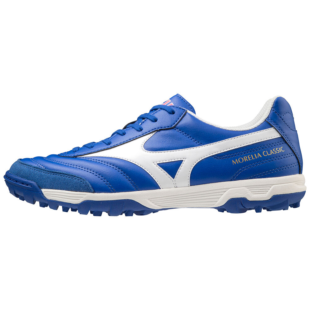 Mizuno Men's Morelia Sala Classic TF Soccer Shoes Blue/White (Q1GB200225-WYG)